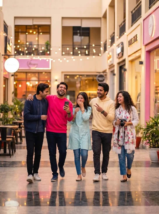Students hanging out